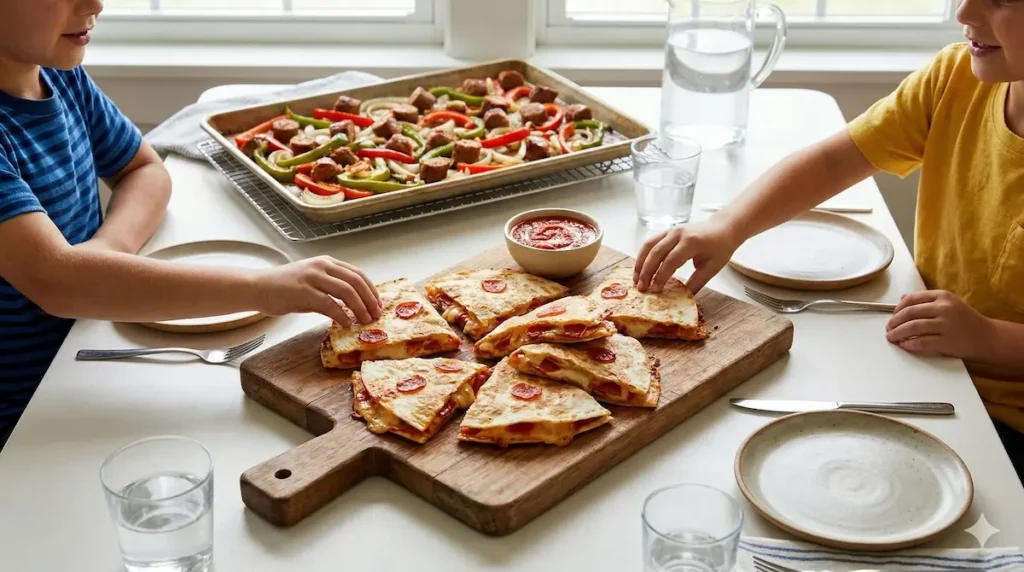 Quick 5-ingredient dinner for picky eaters on a family table — easy weeknight meal hacks