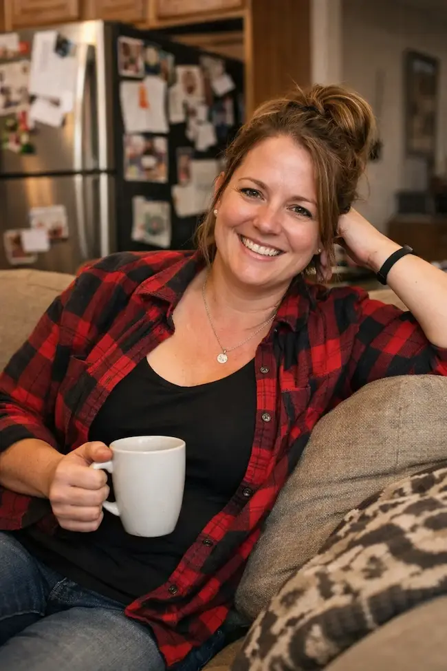 Home 1 Christie at her kitchen table — Busy Mom Diary