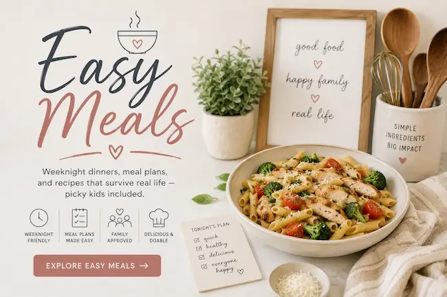 Home 2 Easy weeknight meals for busy moms