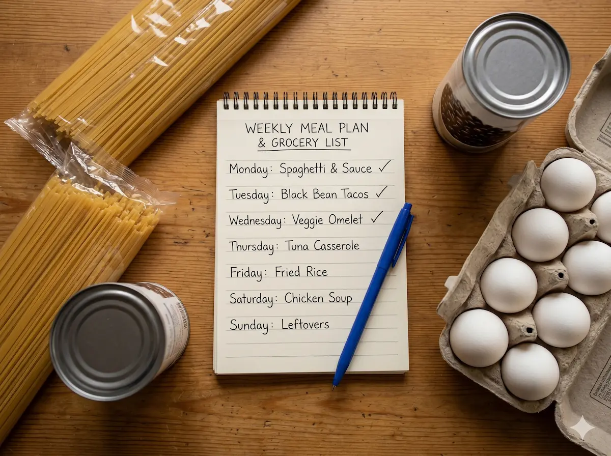 Family budget meal planning — cheap dinners as part of raising kids on a budget