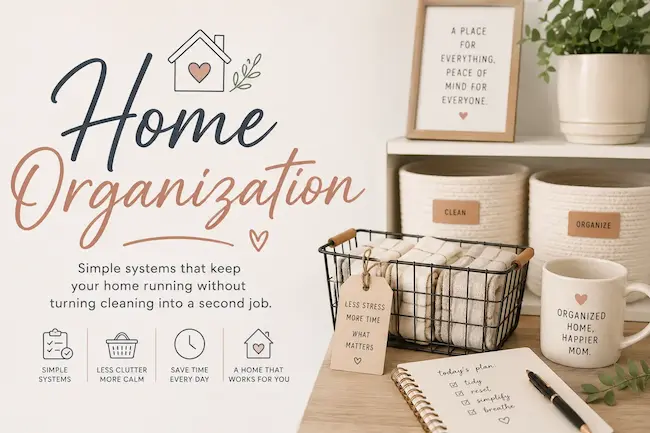 Home 3 Simple home organization systems for busy moms