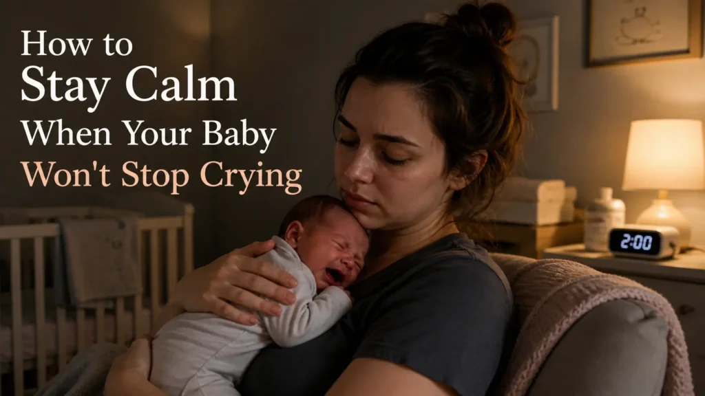 how to stay calm when your baby isnt featured